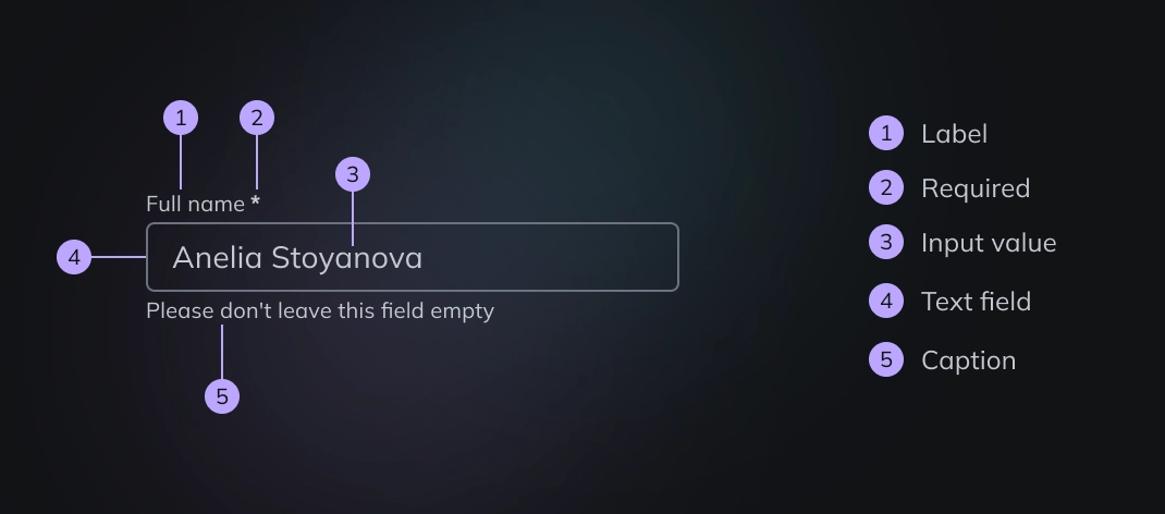 Figma input type text anatomy